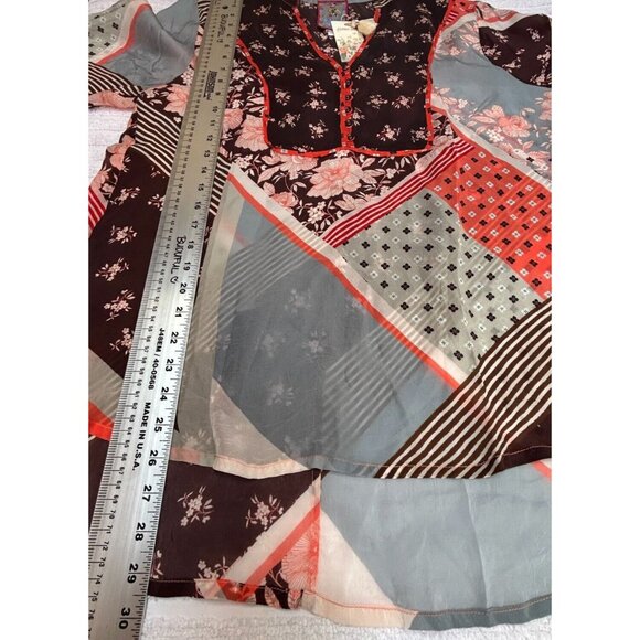 New Johnny Was Womens Size Large Rosalyn Toni Blouse Long Sleeve Multicolor - Picture 4 of 8